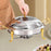 Crofta Stainless Steel Chafing Dish Buffet Set with Lid for Dinners Parties Wedding with handle