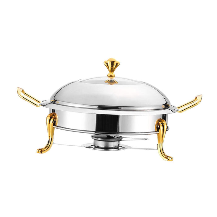 Crofta Stainless Steel Chafing Dish Buffet Set with Lid for Dinners Parties Wedding with handle