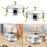 Crofta Stainless Steel Chafing Dish Buffet Set with Lid for Dinners Parties Wedding with handle