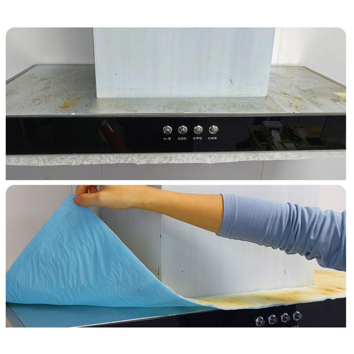 10 Pieces Range Hood Oil Absorbing Cotton Sheets Oil Suction Cotton for Home