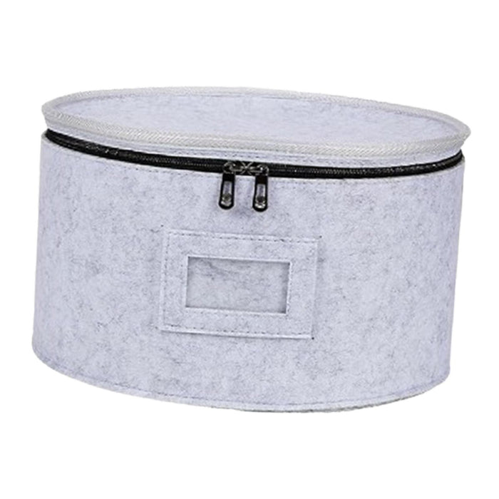 Stackable Moving Storage Box Thick Felt Plate Quilted Case for Mugs Tumblers 21.5cmx15.5cm