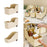 Storage Box with Wheels Pantry Organization for Cabinet Shelf Kitchen Closet 40.7cmx18.3cmx22cm