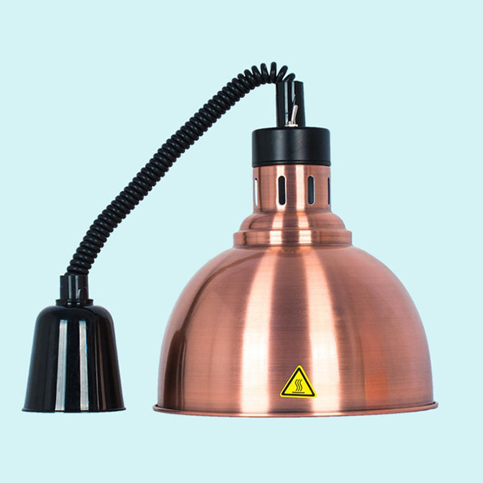 Crofta Food Warming Lamp Hanging Retractable Heat Lamp for Cafeteria Kitchen Buffet Bronze