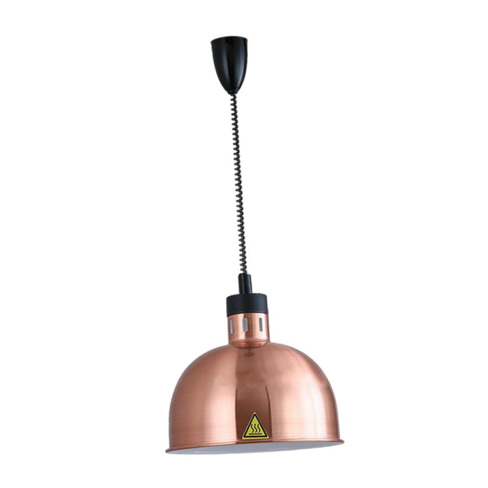 Crofta Food Warming Lamp Hanging Retractable Heat Lamp for Cafeteria Kitchen Buffet Bronze