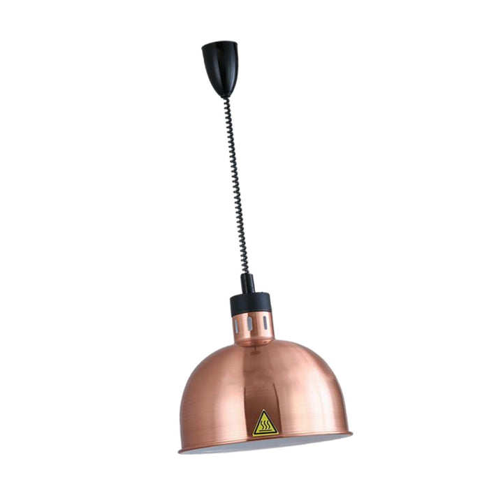 Crofta Food Warming Lamp Hanging Retractable Heat Lamp for Cafeteria Kitchen Buffet Bronze