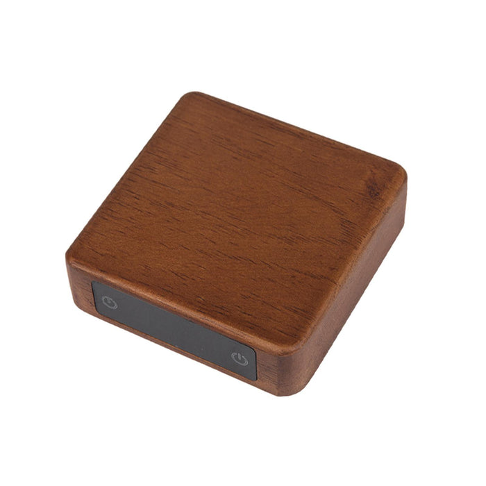 Tea Leaf Weighing Scale Wooden Accurate Weighing Tool LED Digital Tea Scale light brown