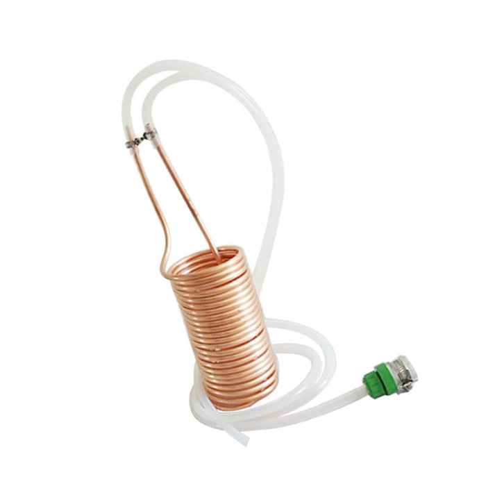 Wort Chiller Coil Easy to Clean Hose Fitting Included Hotel Home Beer Cooler Copper