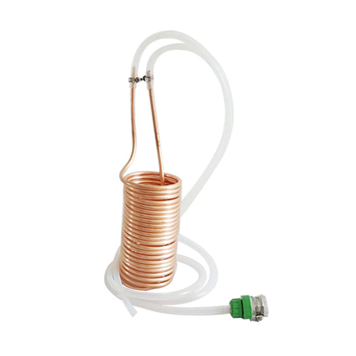 Wort Chiller Coil Easy to Clean Hose Fitting Included Hotel Home Beer Cooler Copper