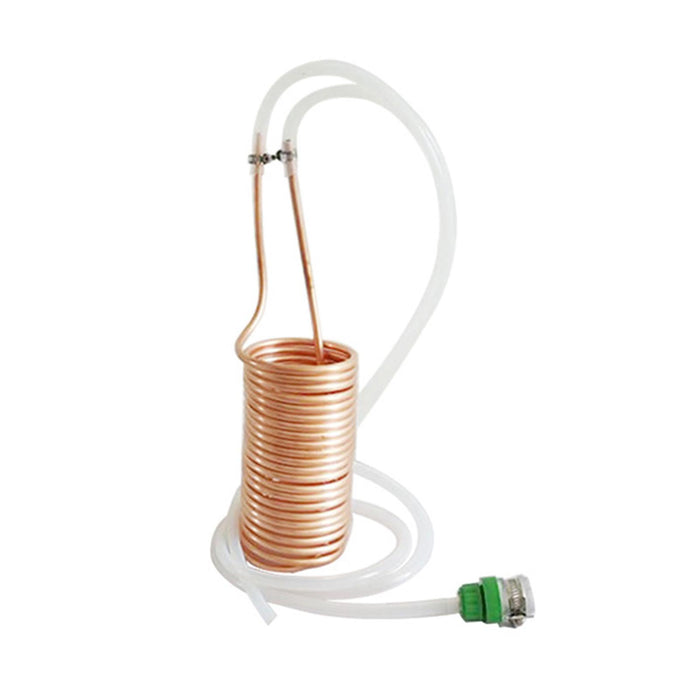 Wort Chiller Coil Easy to Clean Hose Fitting Included Hotel Home Beer Cooler Copper