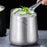 Ice Container Large Serving Bucket Cooling Bucket for Bar Restaurant Holiday Silver