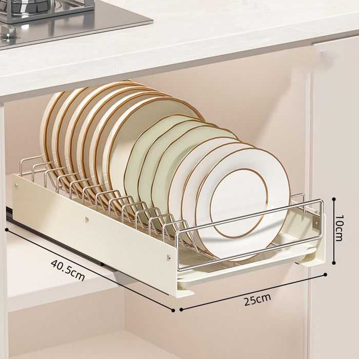 Under Cabinet Organizer Versatile Storage Box for Bathroom Restaurant Pantry Plate Rack