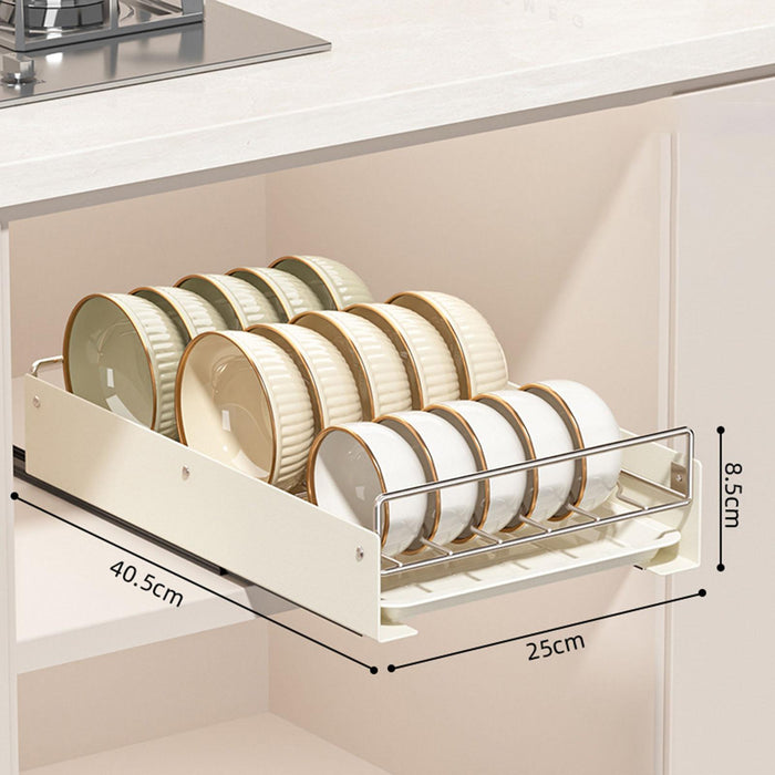 Under Cabinet Organizer Versatile Storage Box for Bathroom Restaurant Pantry Bowl Rack