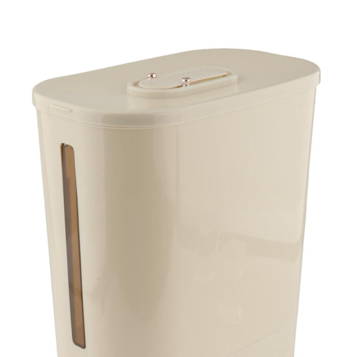 Rice Storage Container Rice Bucket for Cabinet Restaurant Kitchen Countertop White