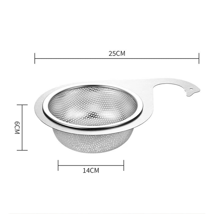 Kitchen Sink Drain Basket Drain Container Stainless Steel Fruit Drain Basket Style B