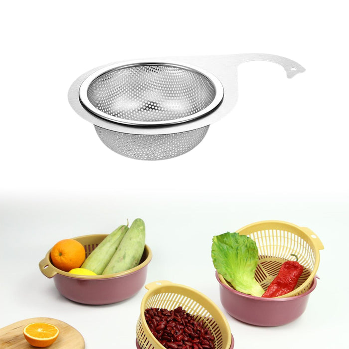 Kitchen Sink Drain Basket Drain Container Stainless Steel Fruit Drain Basket Style B