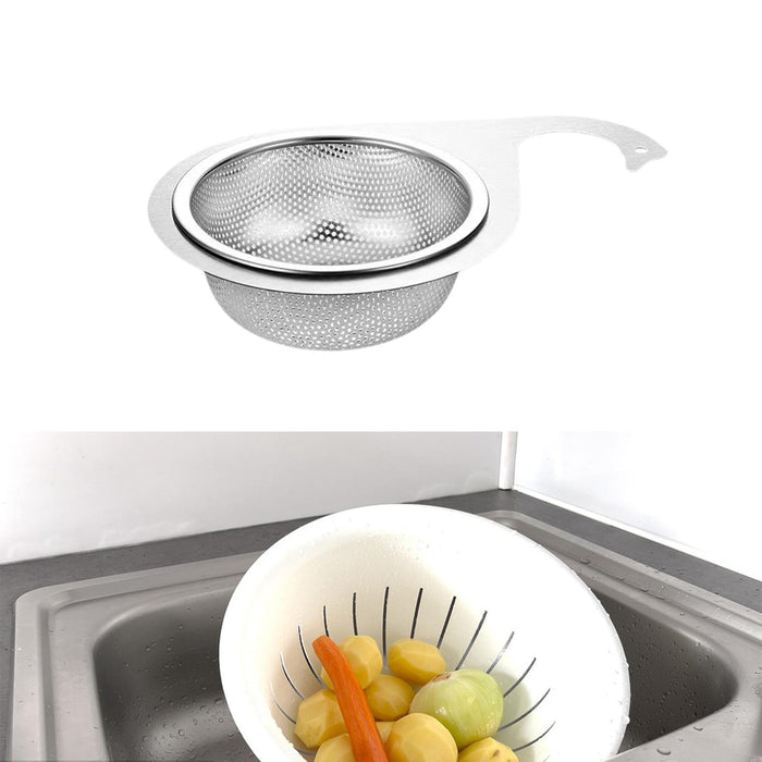 Kitchen Sink Drain Basket Drain Container Stainless Steel Fruit Drain Basket Style B