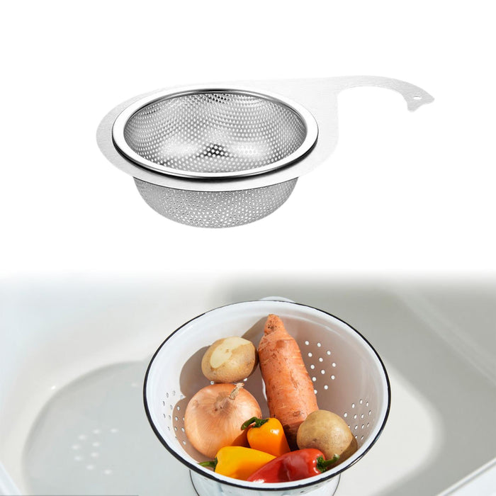 Kitchen Sink Drain Basket Drain Container Stainless Steel Fruit Drain Basket Style B