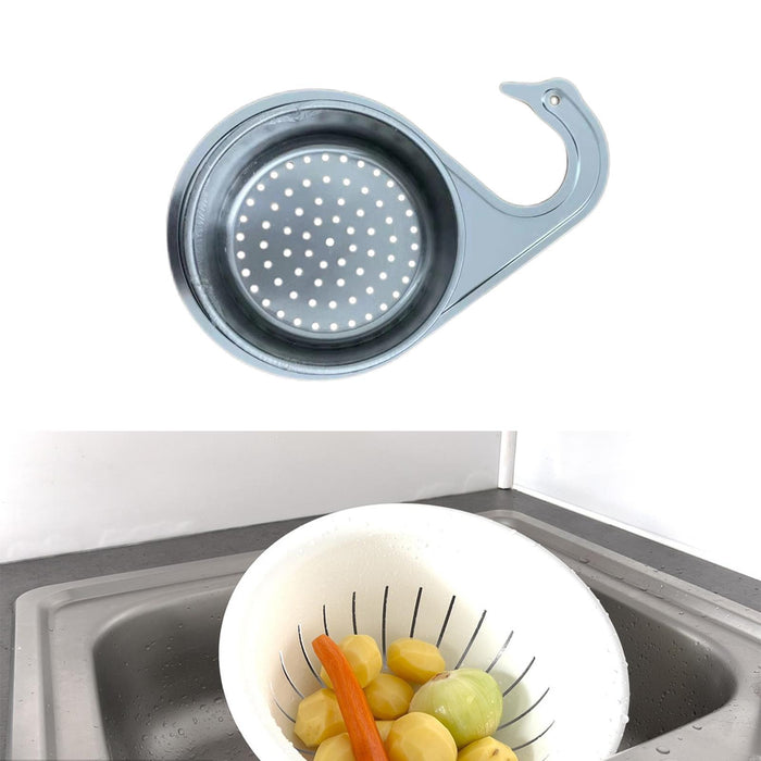 Kitchen Sink Drain Basket Drain Container Stainless Steel Fruit Drain Basket Style D