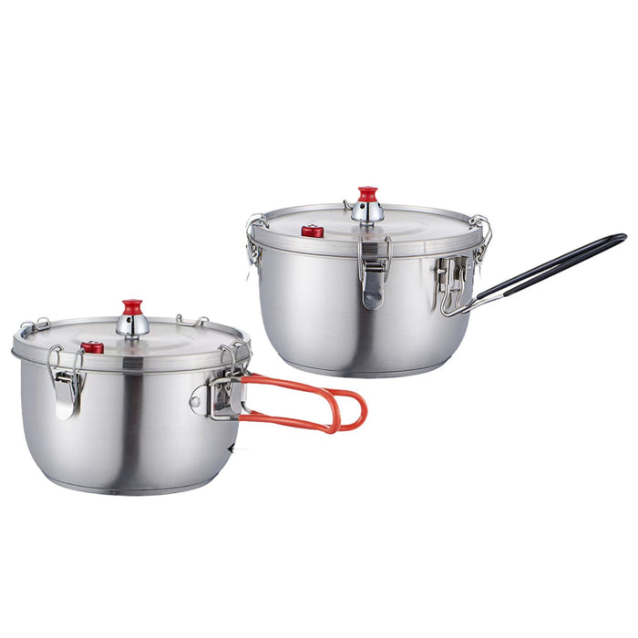 Stainless Steel Pressure Cooking Pot Fast Cooking for Restaurant Hotel Commercial Double handle