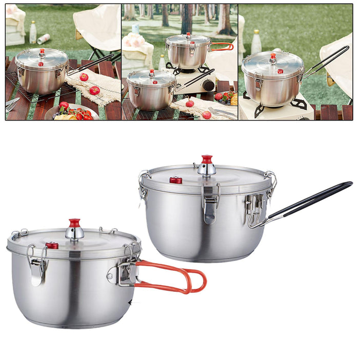 Stainless Steel Pressure Cooking Pot Fast Cooking for Restaurant Hotel Commercial Double handle