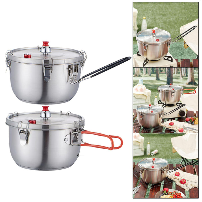 Stainless Steel Pressure Cooking Pot Fast Cooking for Restaurant Hotel Commercial Double handle