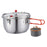 Stainless Steel Pressure Cooking Pot Fast Cooking for Restaurant Hotel Commercial Double handle