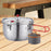 Stainless Steel Pressure Cooking Pot Fast Cooking for Restaurant Hotel Commercial Double handle