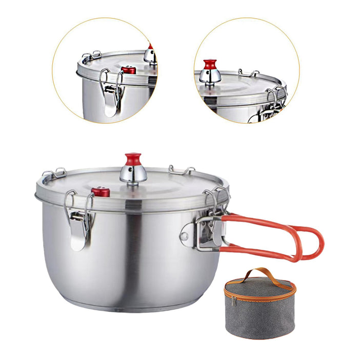 Stainless Steel Pressure Cooking Pot Fast Cooking for Restaurant Hotel Commercial Double handle