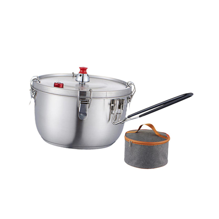 Stainless Steel Pressure Cooking Pot Fast Cooking for Restaurant Hotel Commercial Single handle