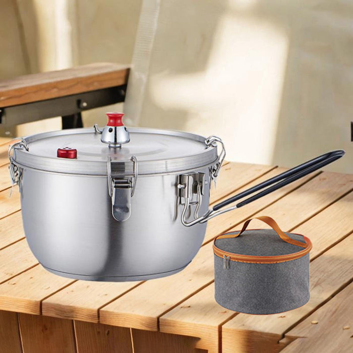 Stainless Steel Pressure Cooking Pot Fast Cooking for Restaurant Hotel Commercial Single handle