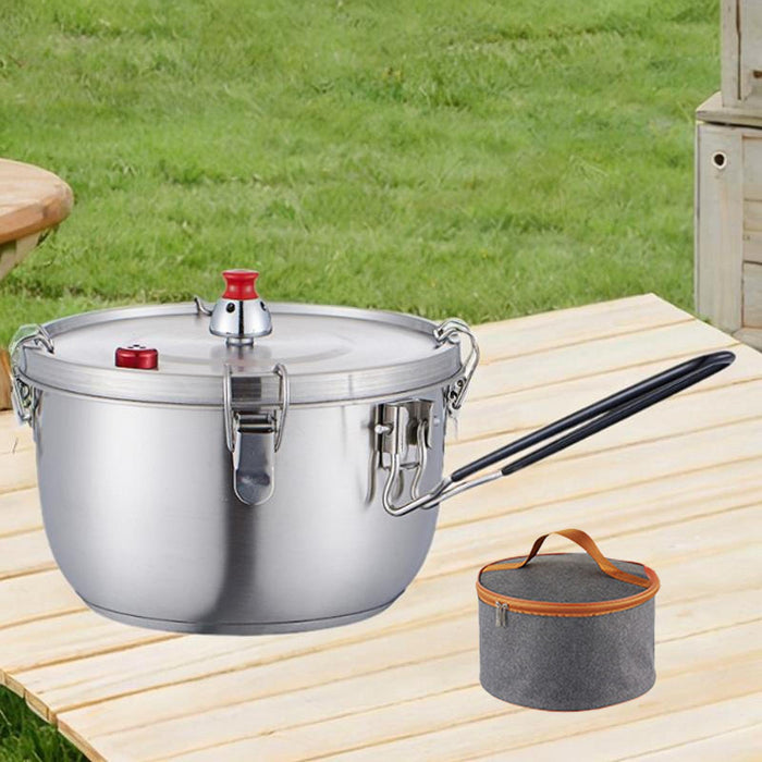 Stainless Steel Pressure Cooking Pot Fast Cooking for Restaurant Hotel Commercial Single handle