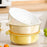 3 Pieces Vegetable Washing Basket Practical for Household Counter Restaurant White