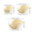 3 Pieces Vegetable Washing Basket Practical for Household Counter Restaurant Warm White