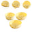 3 Pieces Vegetable Washing Basket Practical for Household Counter Restaurant Yellow