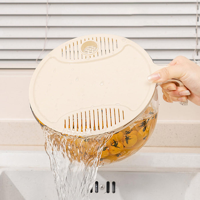 Food Storage Basket Decor Cleaning Drain Bowl for Restaurant Counter Buffet 14cmx8.5cm