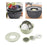 Colander with Mixing Bowl Set Utility Veggie Wash for Slicing Cooking Baking Light Green