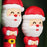 2Pcs Christmas Spoon and Fork Set Xmas Dessert Spoons for Iced Tea Ice Cream Santa Claus