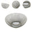 Snack Tray Hollow Design Iron Fruit Basket for Kitchen Countertop Restaurant Silver