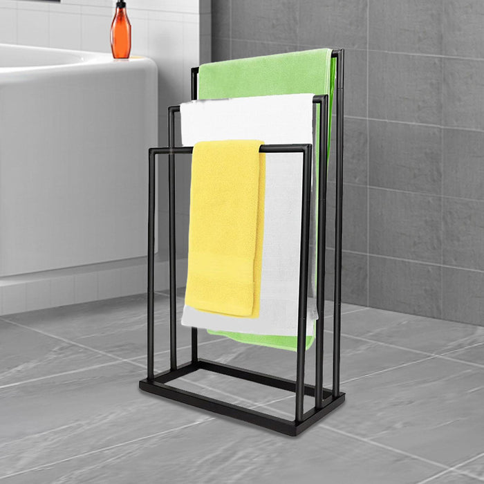 Standing Towel Rack Sturdy Hand Towel Drying Rack for Household Laundry Home