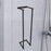 Towel Rack for Bathroom Wall Mount Organizer Bath Towel Holder for Washcloth Black