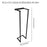 Towel Rack for Bathroom Wall Mount Organizer Bath Towel Holder for Washcloth Black