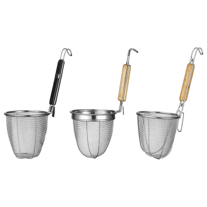 Frying Basket Kitchen Utensil Mesh Pasta Basket for Draining Kitchen A