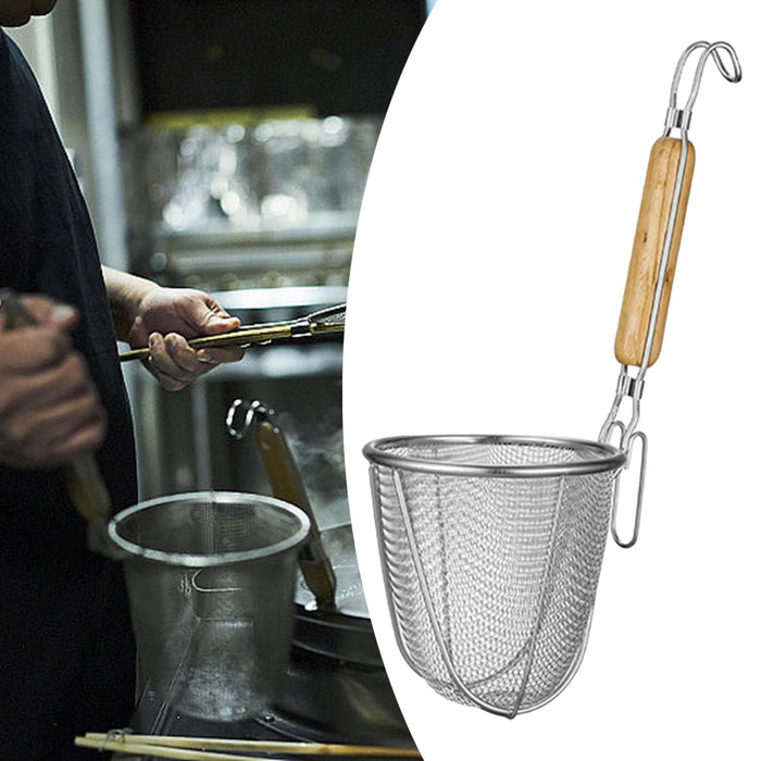 Frying Basket Kitchen Utensil Mesh Pasta Basket for Draining Kitchen C