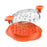 Chicken Shredder Ergonomic Handle Meat Shredder Machine for Pulled Beef Meat orange