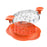 Chicken Shredder Ergonomic Handle Meat Shredder Machine for Pulled Beef Meat orange