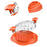 Chicken Shredder Ergonomic Handle Meat Shredder Machine for Pulled Beef Meat orange