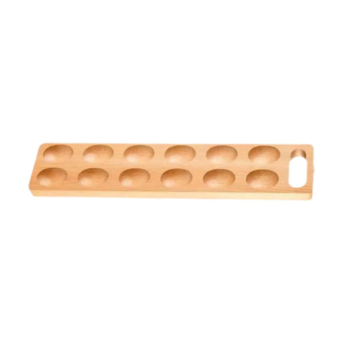 Wooden Egg Holder Unique Gift Egg Tray for Supermarket Restaurants Household