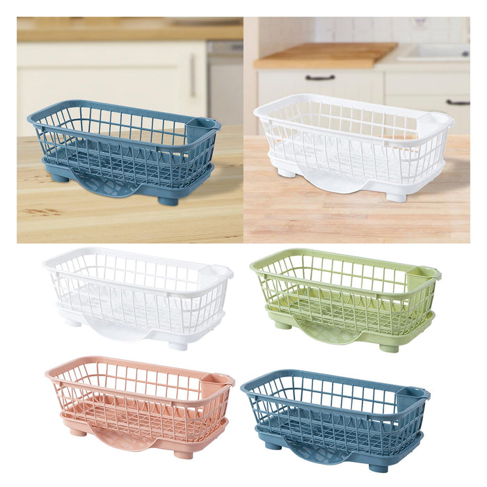 Dish Drying Rack Sink Shelf Sink Organizer Rack for Bathroom Home Countertop white