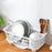 Dish Drying Rack Sink Shelf Sink Organizer Rack for Bathroom Home Countertop white