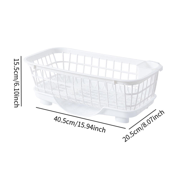 Dish Drying Rack Sink Shelf Sink Organizer Rack for Bathroom Home Countertop white